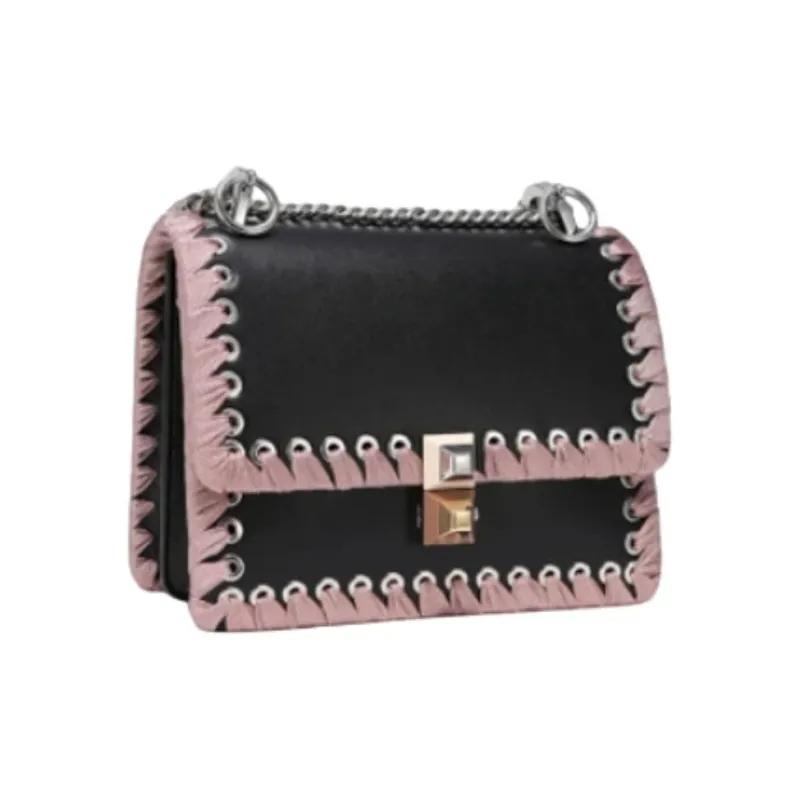 FENDI Kan I Leather Crossbody Bag, Shoulder Bag Small Size Women's-1