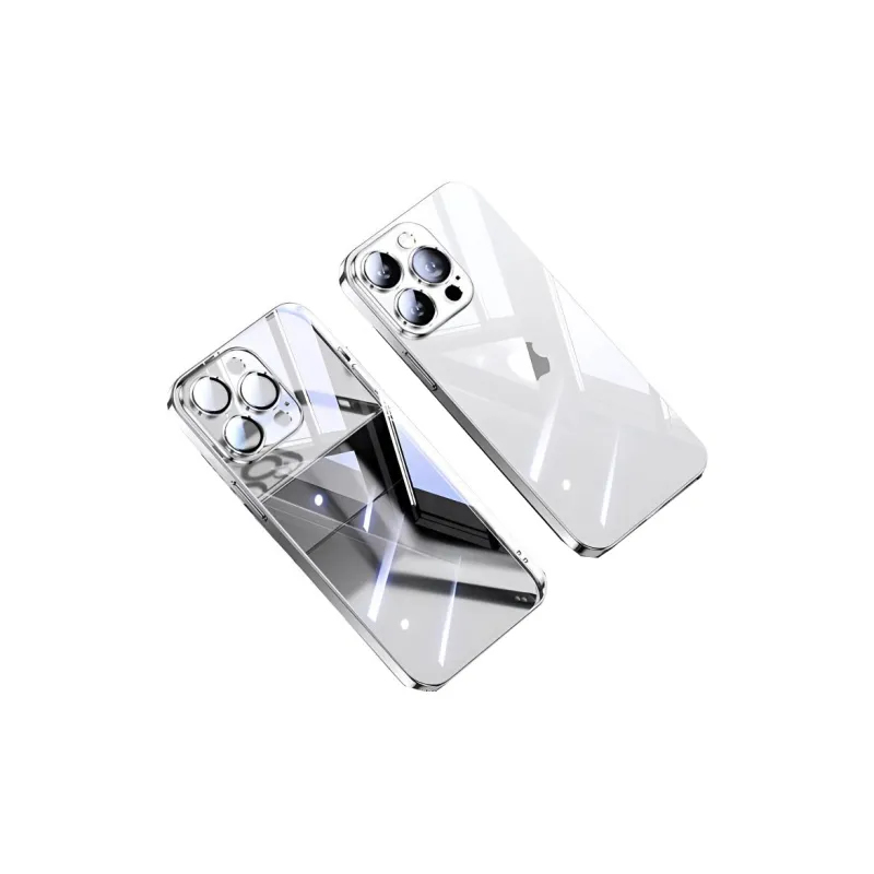 Lisen CGS Glass Material Impact-Resistant Phone Cases Compatible With IPhone 16/15/14/13/Pro/Pro Max Minimalist-4