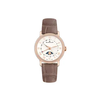 BLANCPAIN VILLERET Automatic Mechanical Movement Women's Watch Watch 29.20mm White Dial Leather Strap