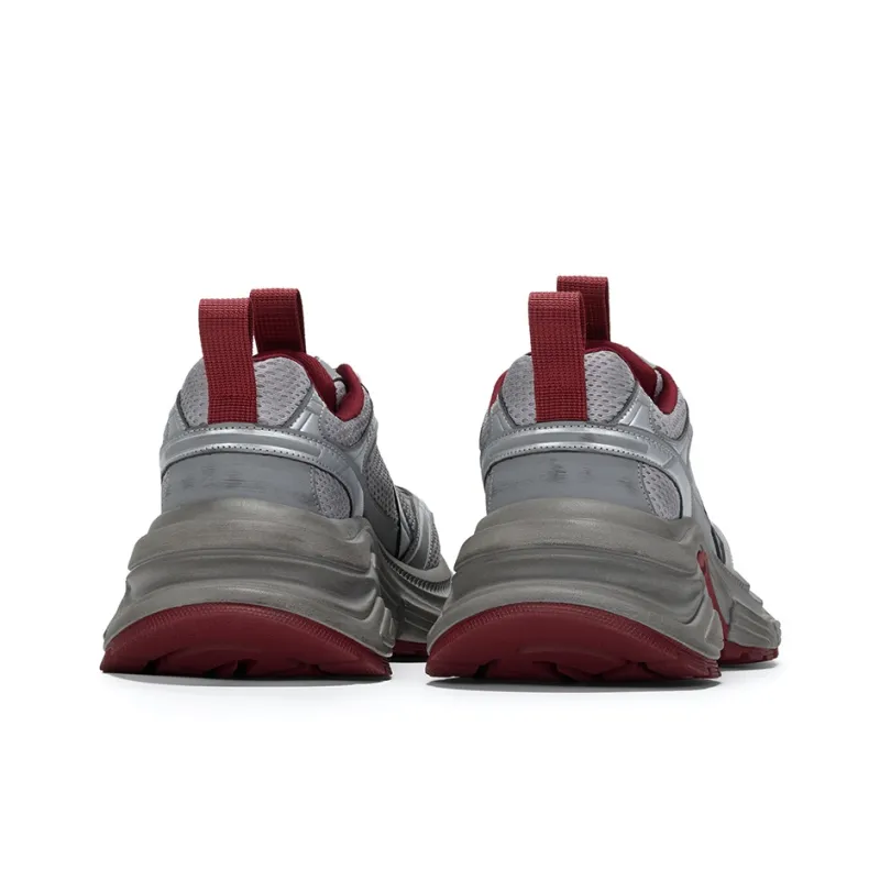 GG CC Chunky Sneakers Women's Low Top Gray/Ecru-3