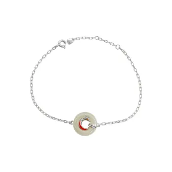 Andaozi Hetian Jade Bracelets Pale Greenish White Jade Women's