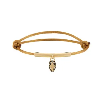 BVLGARI Serpenti Forever Series Fabric Gold Bracelet Unisex