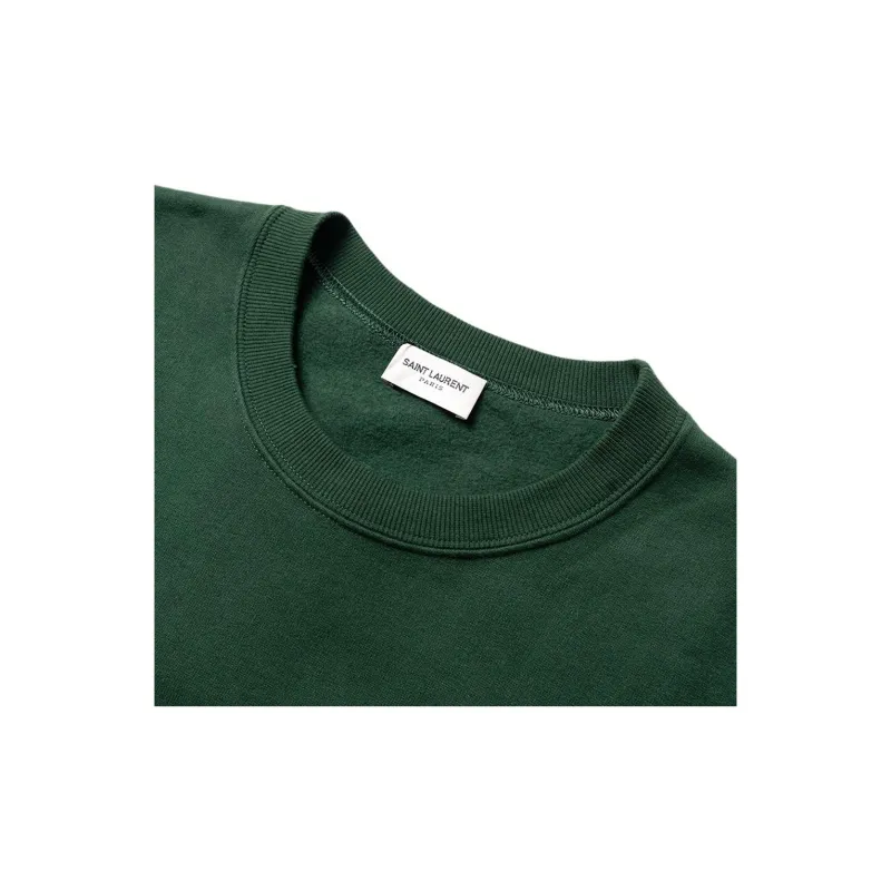 SAINT LAURENT University Crest Print Sweatshirt-8