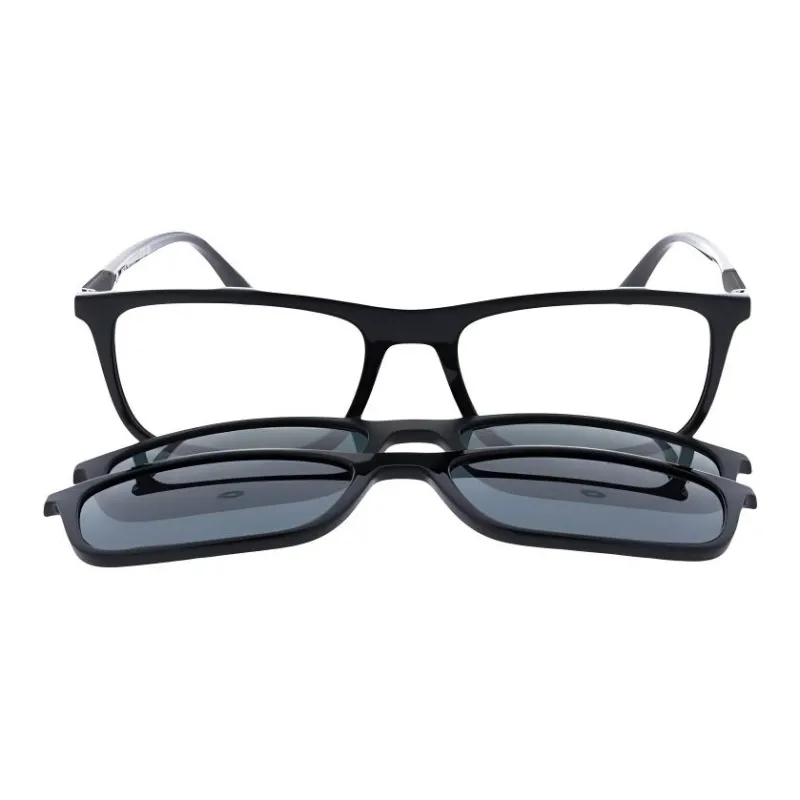 EMPORIO ARMANI Acetate Square Sunglasses Men's Black-1
