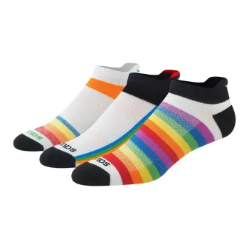 Saucony Inferno Liteweight Socks Sets Unisex 3 Pack Rainbow