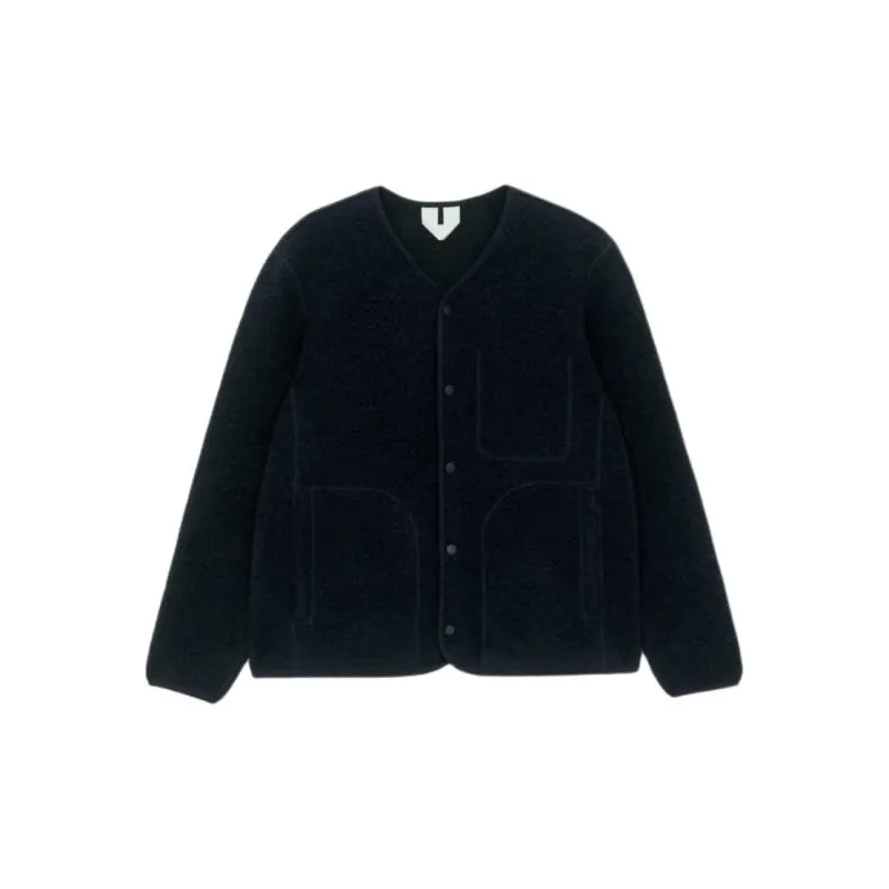 ARKET Velvet-feel Coat Men's Dark Blue-0