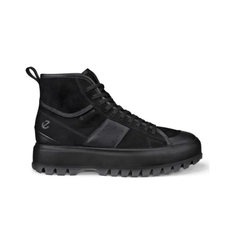 Ecco STREET ACE RUGGED High Top Casual Shoes Men's Black-1