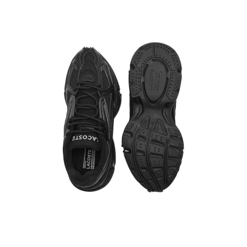 LACOSTE L003 Wear Resistant Low Top Casual Shoes Men's Black-4