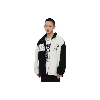 FUN X Snoopy Velvet feel Coat Unisex Black