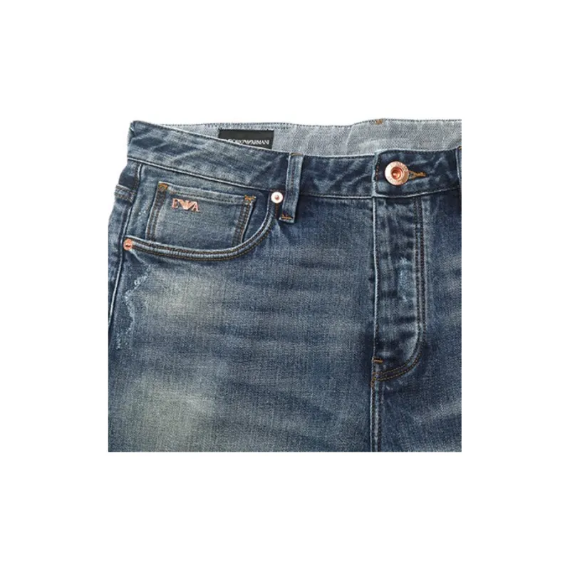 EMPORIO ARMANI FW22 Jeans Men's Blue-3