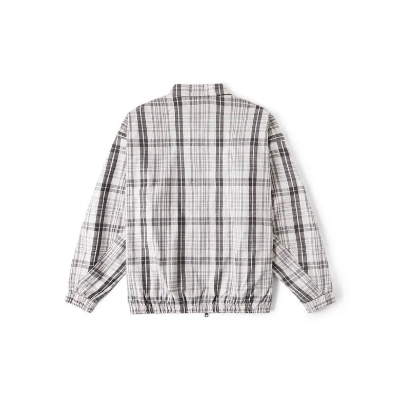 Vans Jackets Coats Men's Light Gray Plaid-1