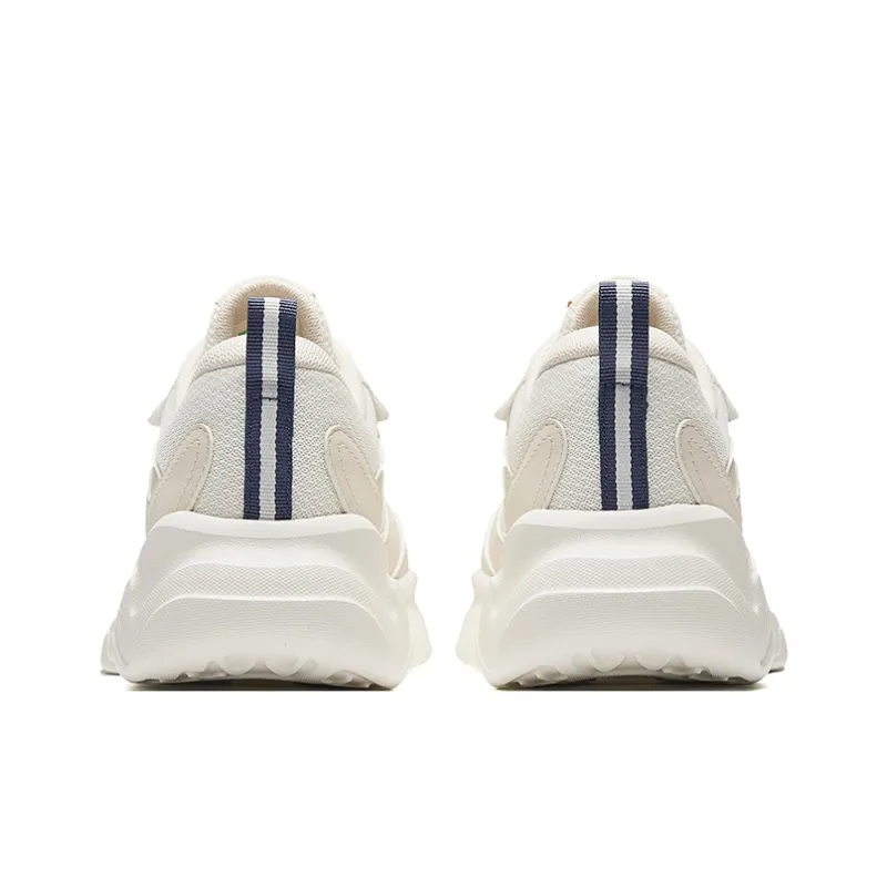 Anta Little Chunky Height Increasing Lightweight Breathable Low Top Casual Shoes Men's Ecru-3
