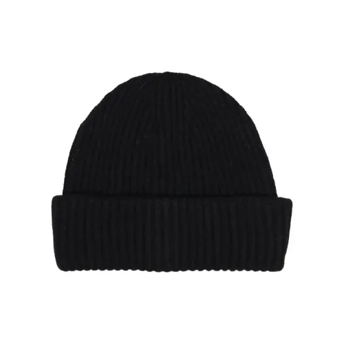 PAOLO PECORA MILANO Wool Knit Beanies Men's Black
