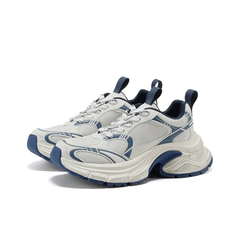 GG CC Chunky Sneakers Women's Low Top Gray/Ecru-10