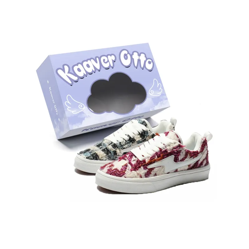 KAAVER OTTO Slip-Resistant Cushioning Wear-Resistant Support Height Increasing Low-Top Skateboard Shoes Unisex-18