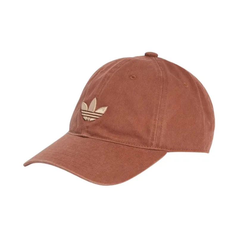 Adidas Cotton Baseball Caps Unisex Brown/Gray-0