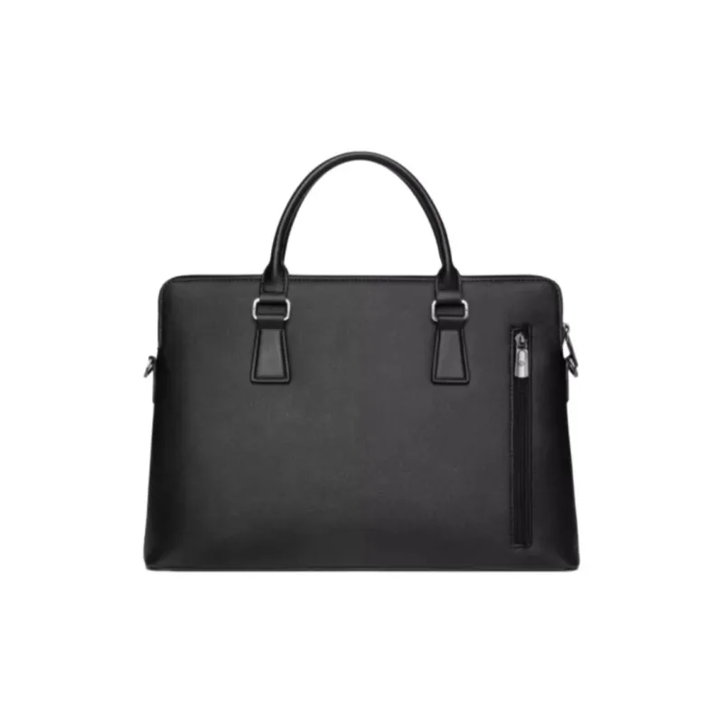 SAMSONITE Artificial Leather Laptop Bag Medium Size Men's Black-3