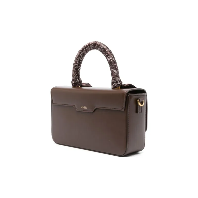 AMIRI Calfskin Shoulder Bag, Crossbody Bag, Handbag Micro Women's Brown-1