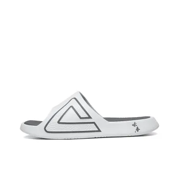 PEAK Attitude 7.0 Slip Resistant Odor Resistant Cushioning Slide Slippers Unisex White Gray