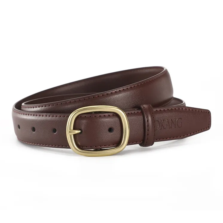 AOKANG Split Cow Leather Belts Women's 2.8cm-12