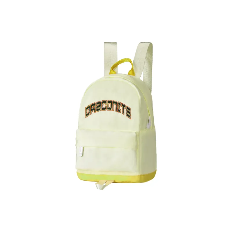 DRACONITE Polyester Student Backpack Unisex Beige-23