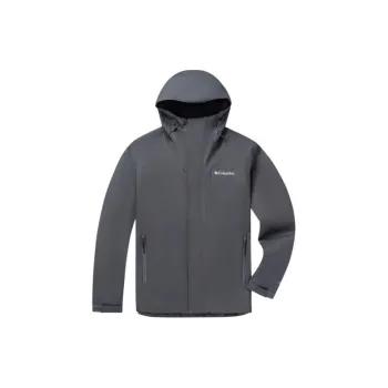 Columbia Water Resistant Windproof Breathable Windbreaker Jacket Men's Dark Gray