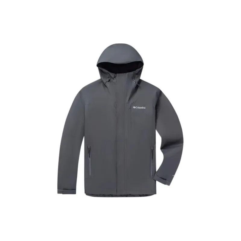 Columbia Water-Resistant Windproof Breathable Windbreaker Jacket Men's Dark Gray-0