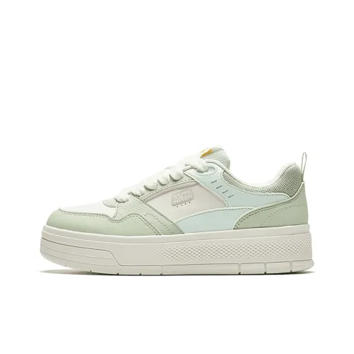 Anta Light Breeze Abrasion Resistant Low Top Skateboard Shoes Women's Leisure Grass Green