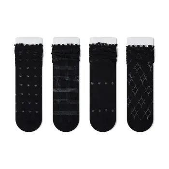 Moremoli Mid Calf Socks Women's 4 Pack