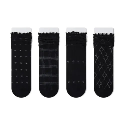 Moremoli Mid Calf Socks Women's 4 Pack