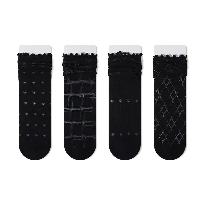 Moremoli Mid Calf Socks Women's 4 Pack-0
