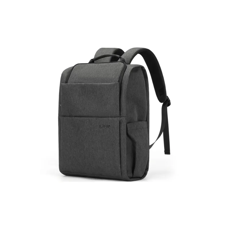 L&M Oxford Backpack Regular Unisex Gray/Black-6