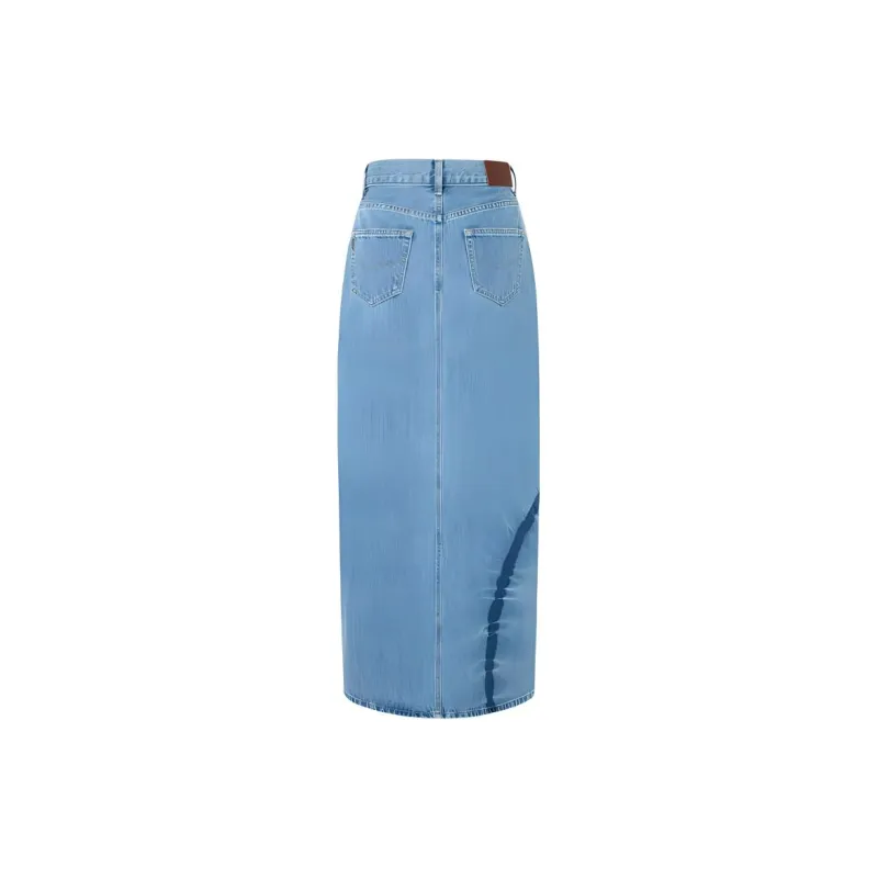 Pepe Jeans Denim Long Skirts Women's Blue-1