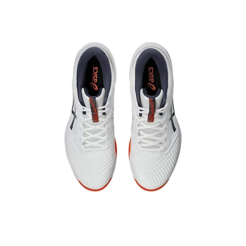 Asics Netburner Ballistic FF Anti Slip Wear Resistant Low Top Training Shoes Men's White-4