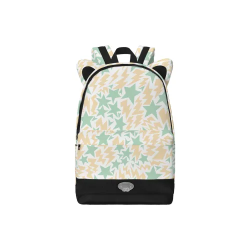 ONRF Polyester Students Backpack Women's Yellow & Green