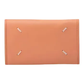 Maison Margiela Goat Nappa Leather Key Pouch Unisex Orange Melon