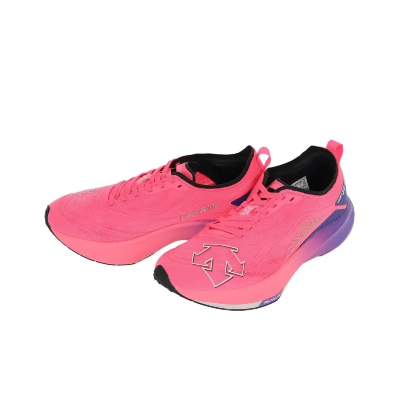 DESCENTE Anti Slip Wear Resistant Low Top Running Shoes Men's Pink-2