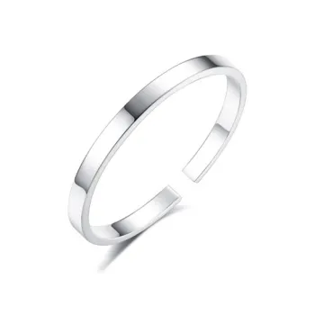 UZIID Sterling Silver S999 Silver Bangles Women's