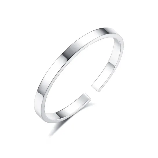 UZIID Sterling Silver S999 Silver Bangles Women's-0