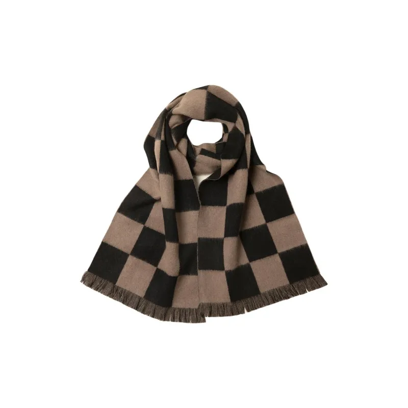 Red Bean Cashmere Knit Scarves Women's-3