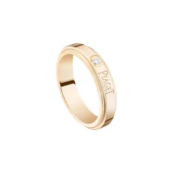 PIAGET 18K Rose Gold Diamond Rings Unisex Gold