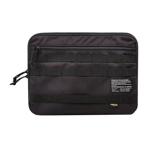 Rough Enough Nylon Storage Business Briefcase Clutch Regular Unisex Black