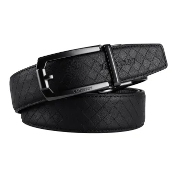 VAUSERDY Top Grain Cow Leather Fashion Trend Students Belt Pants Men's 3.5cm