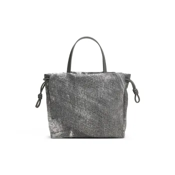 CHARLES&KEITH Fabric Handbag Trumpets Women's Denim Blue