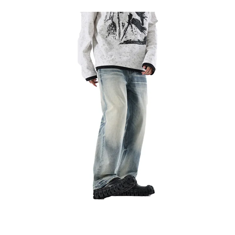 EPTISON Jeans Unisex Vintage Blue-3