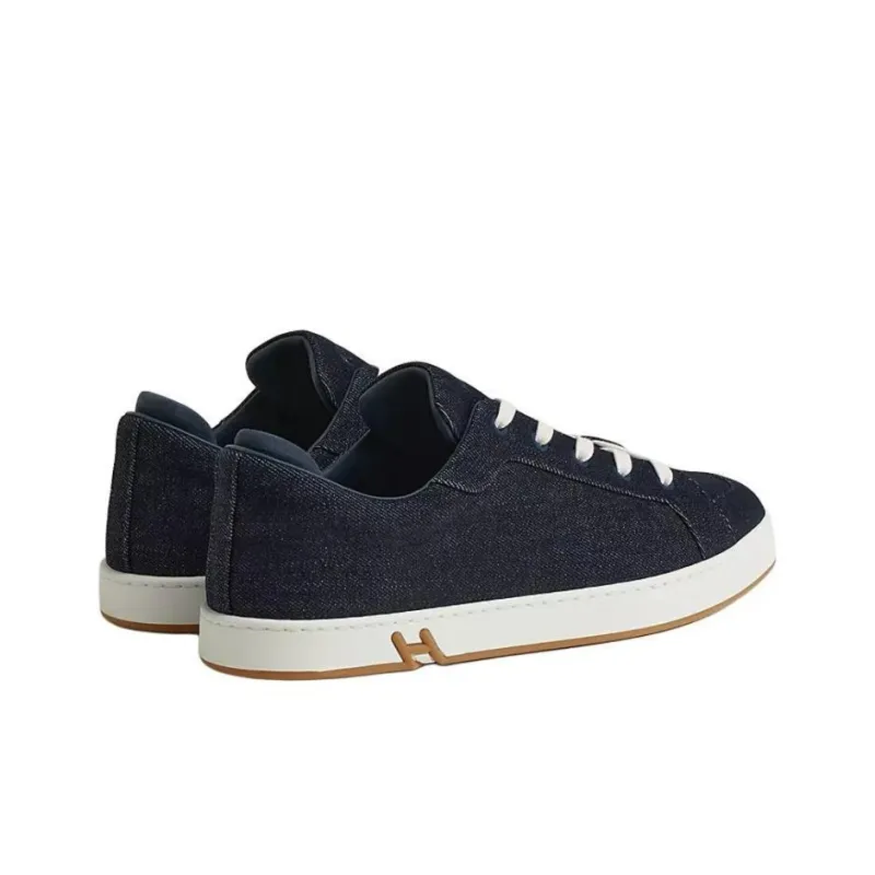 HERMES Kid Low Top Skateboard Shoes Men's Blue-2