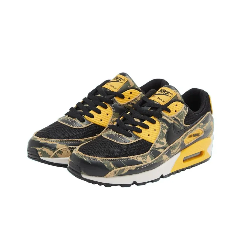 Nike Air Max 90 Premium Black University Gold Camo-1