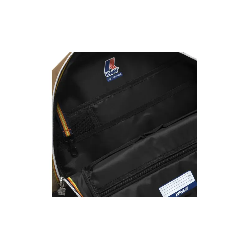 K-WAY Nylon Backpack Men's Brown-2