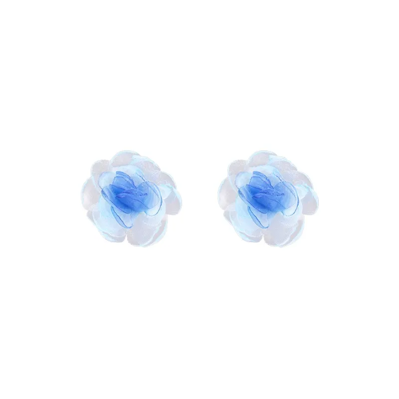 Peach Tea 925 Sterling Silver Stud Earrings Women's-1