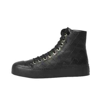 CHANEL High Top Skateboard Shoes Women's Black